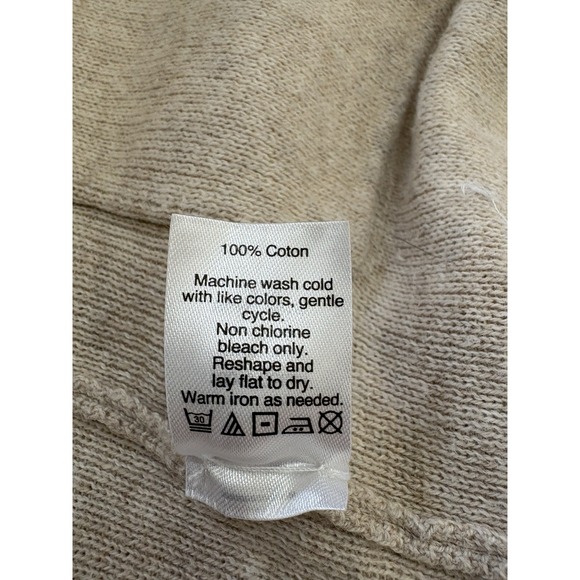 J Crew Women's Beige Knit Sweater Blazer Sz M Cardigan Basic Minimalist Capsule - Picture 7 of 7